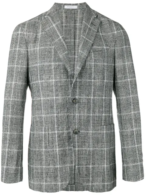 Boglioli checked two-button blazer