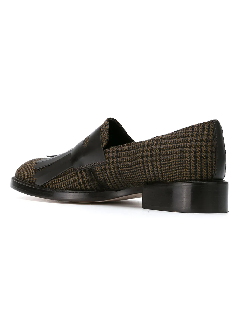 Sarah Chofakian fringed loafers Brown