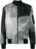 Raeburn moon print reversible bomber jacket - Black