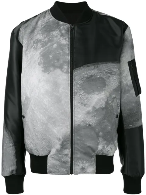 Raeburn moon print reversible bomber jacket