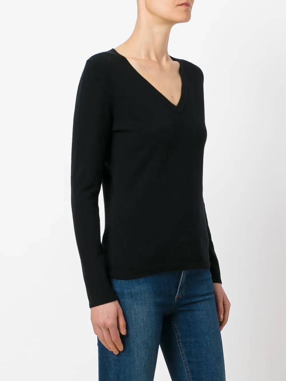 N.Peal cashmere fine-knit sweater Zwart