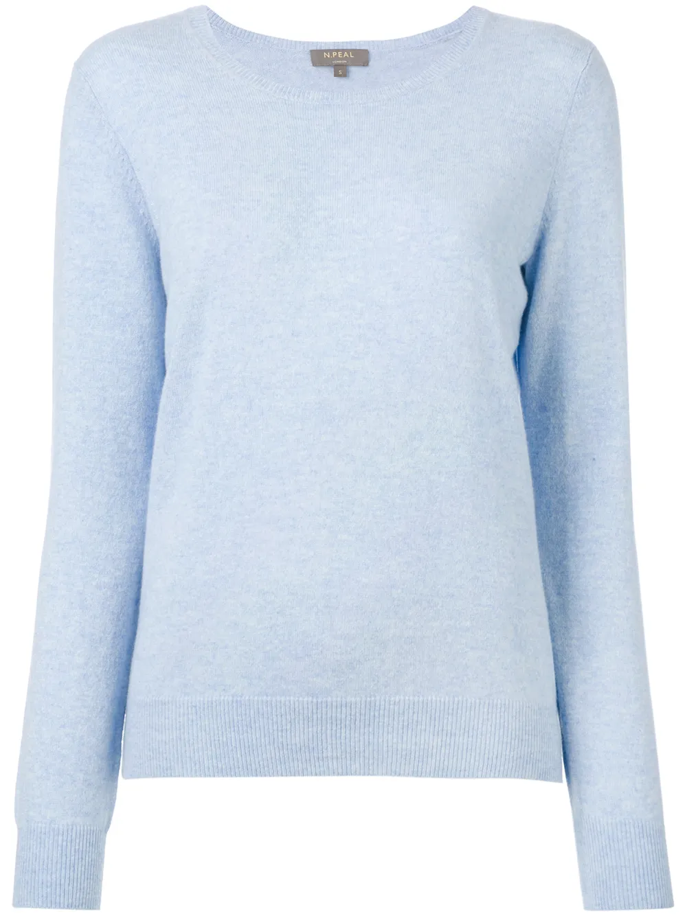 N.Peal cashmere plain sweatshirt Blauw