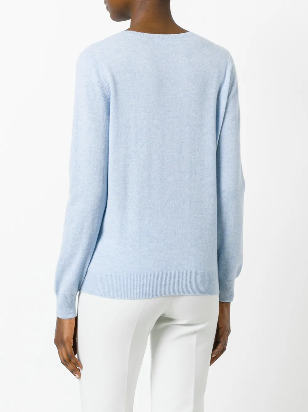 N.Peal cashmere plain sweatshirt Blauw