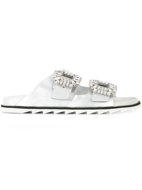 Roger Vivier 装飾バックル サンダル