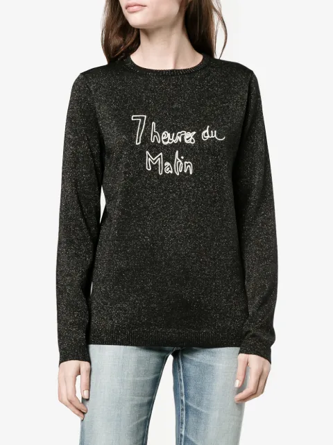 french slogan jumper