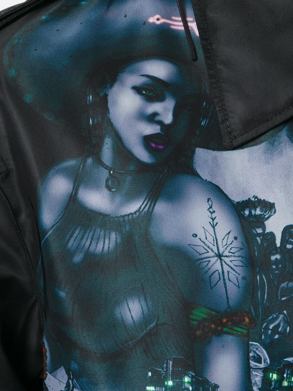 Lanvin printed jacket Zwart