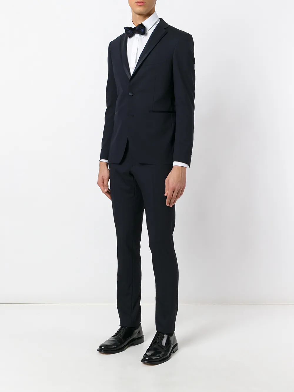 Tagliatore avondjurk met contrasterende afwerking - Blauw