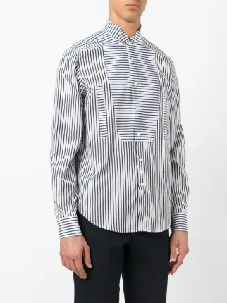 Loewe Stripe Panel Shirt - Farfetch ... Loewe stripe panel shirt