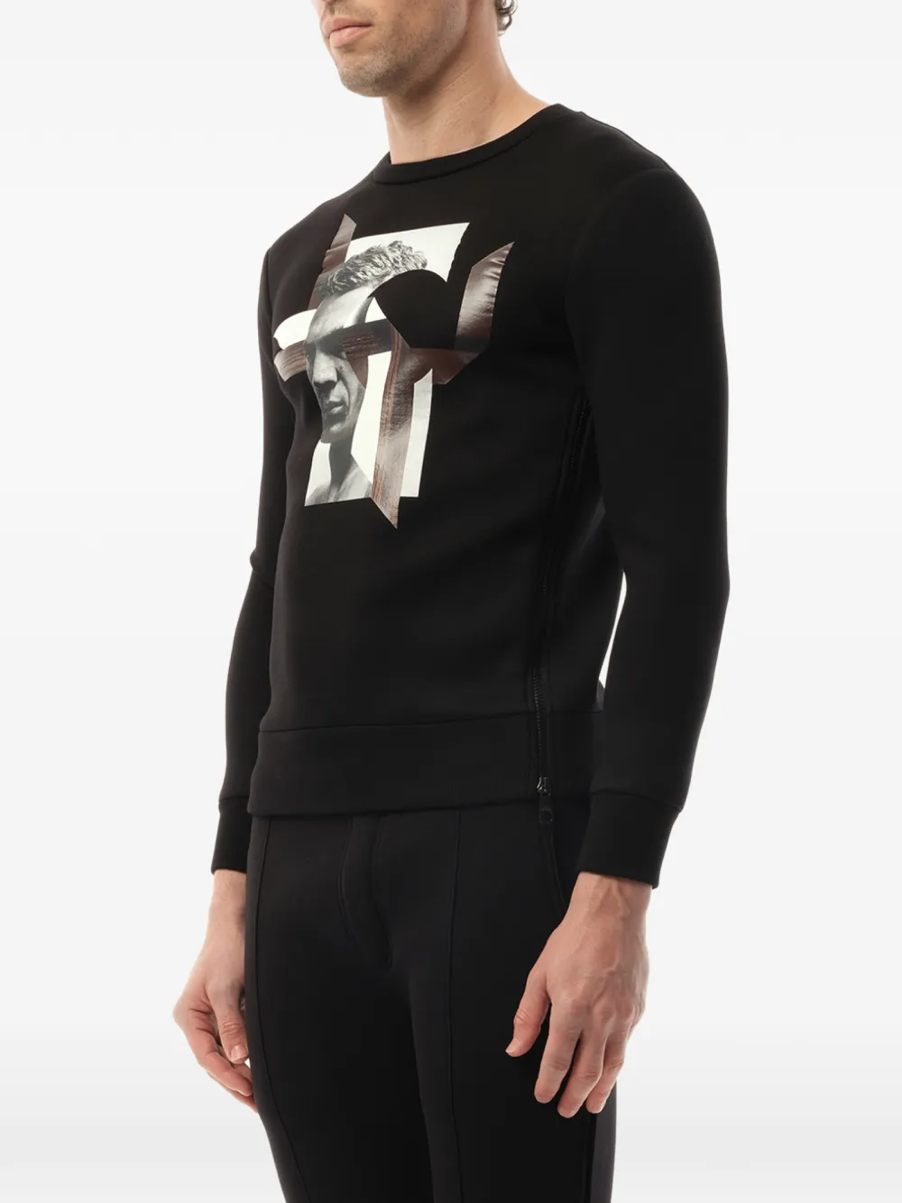 Neil Barrett Sweater met print Zwart