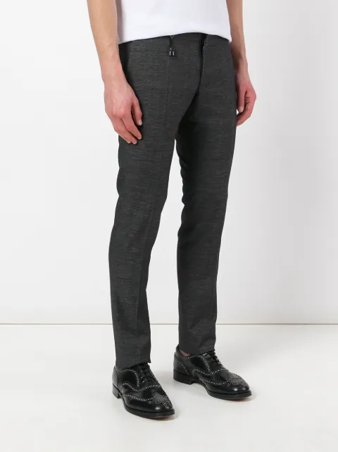 INCOTEX slim-fit tailored trousers