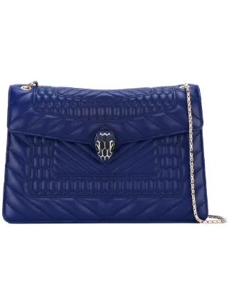Bulgari Quilted Snake Head Shoulder Bag Farfetch Bulgari Quilted Snake Head Shoulder Bag