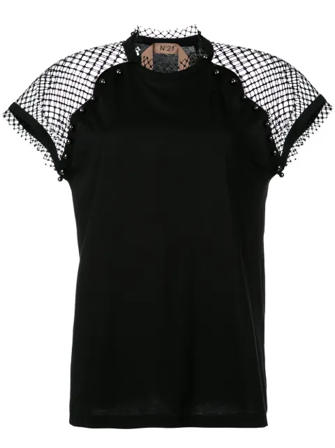 Nº21 mesh panel blouse