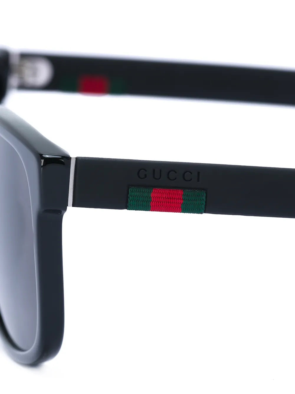 Gucci Eyewear Web detail wayfarer sunglasses Zwart