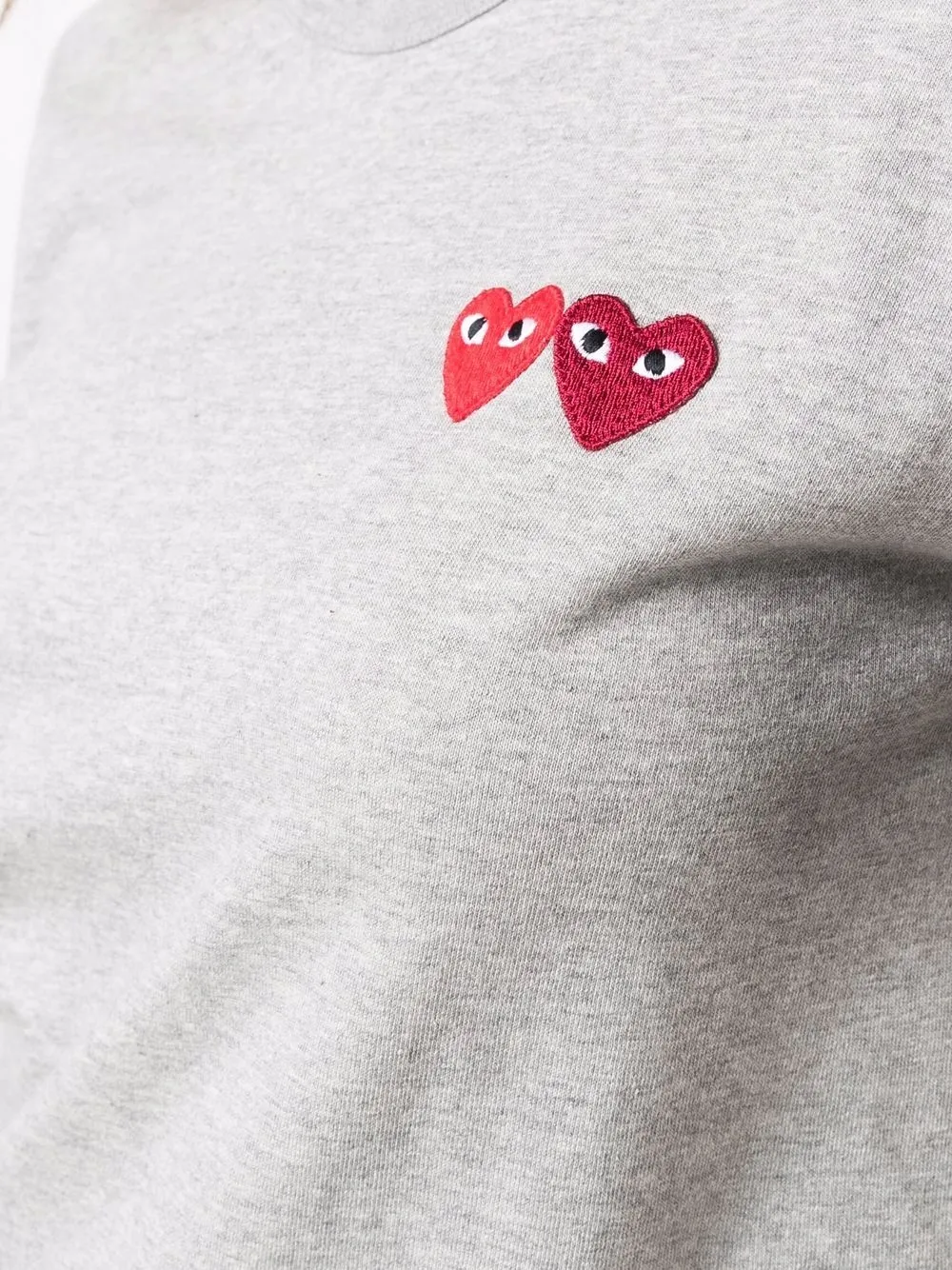 Comme Des Garçons Play Double Heart Logo T-shirt - Farfetch