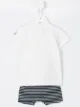 Moncler Kids طقم قصيرة مخططة