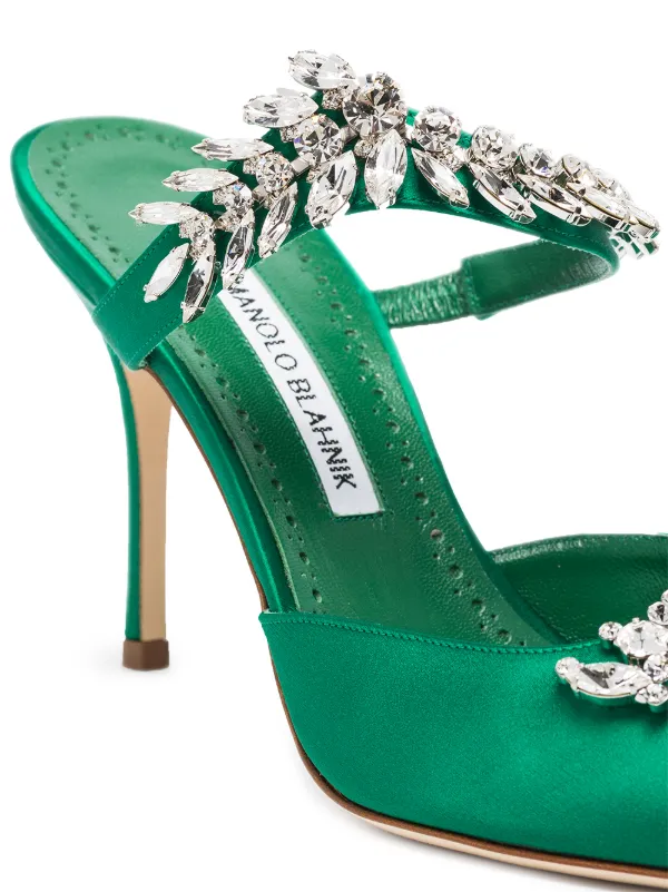 Manolo blahnik shoes green clearance