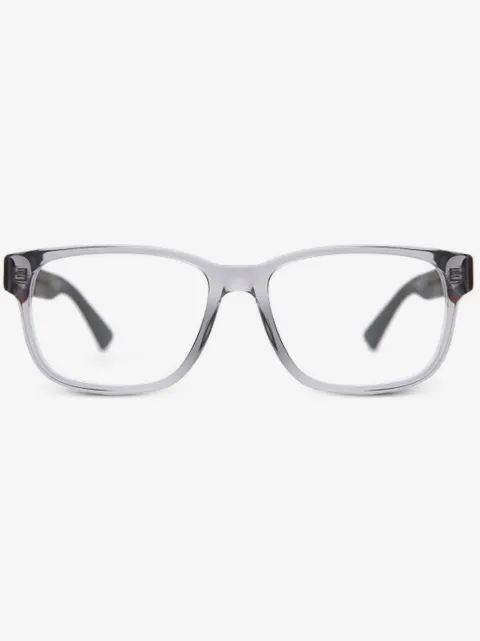 Gucci Eyewear Web trim rectangle glasses