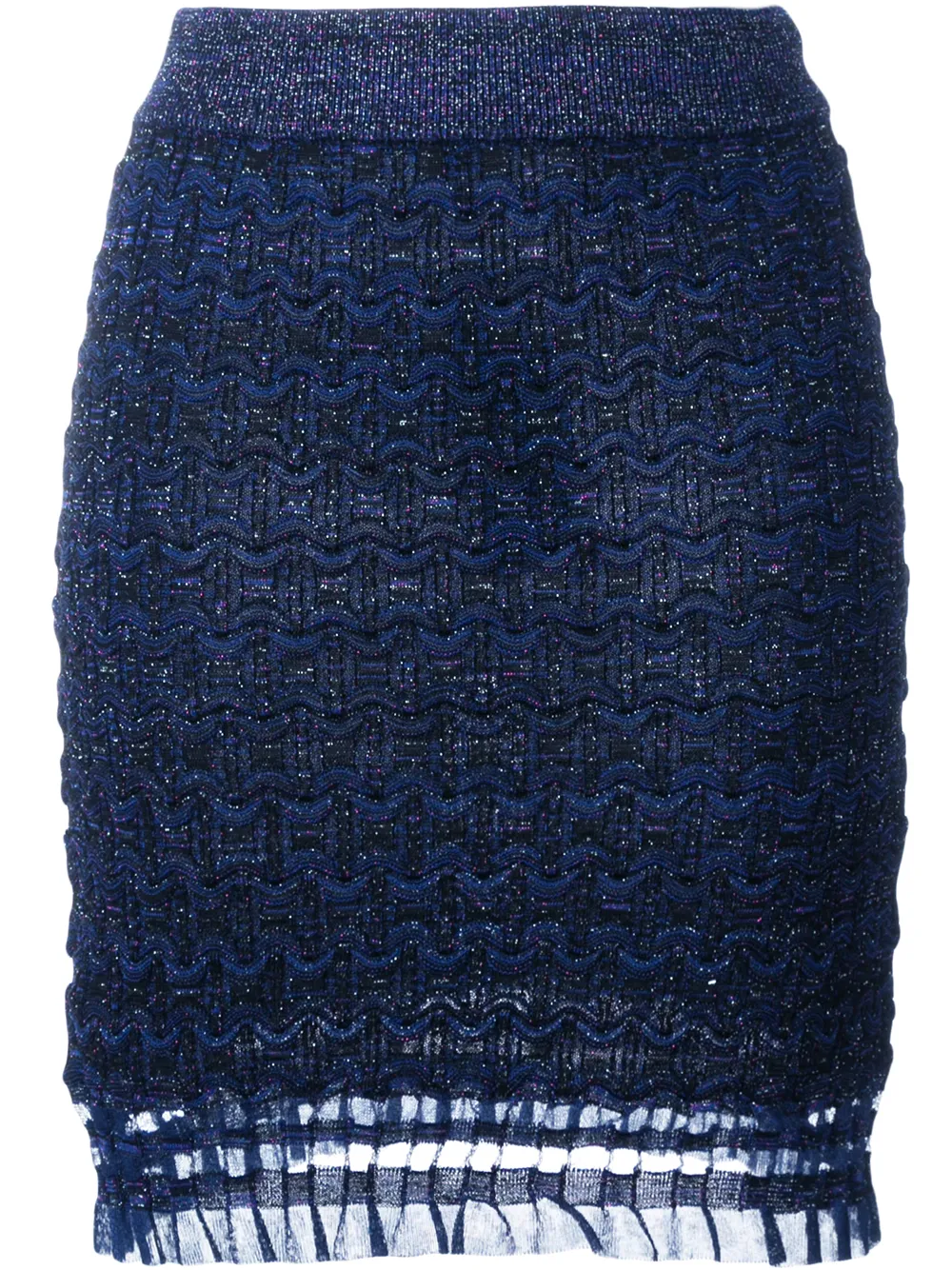 Kenzo lace hem skirt - Blu