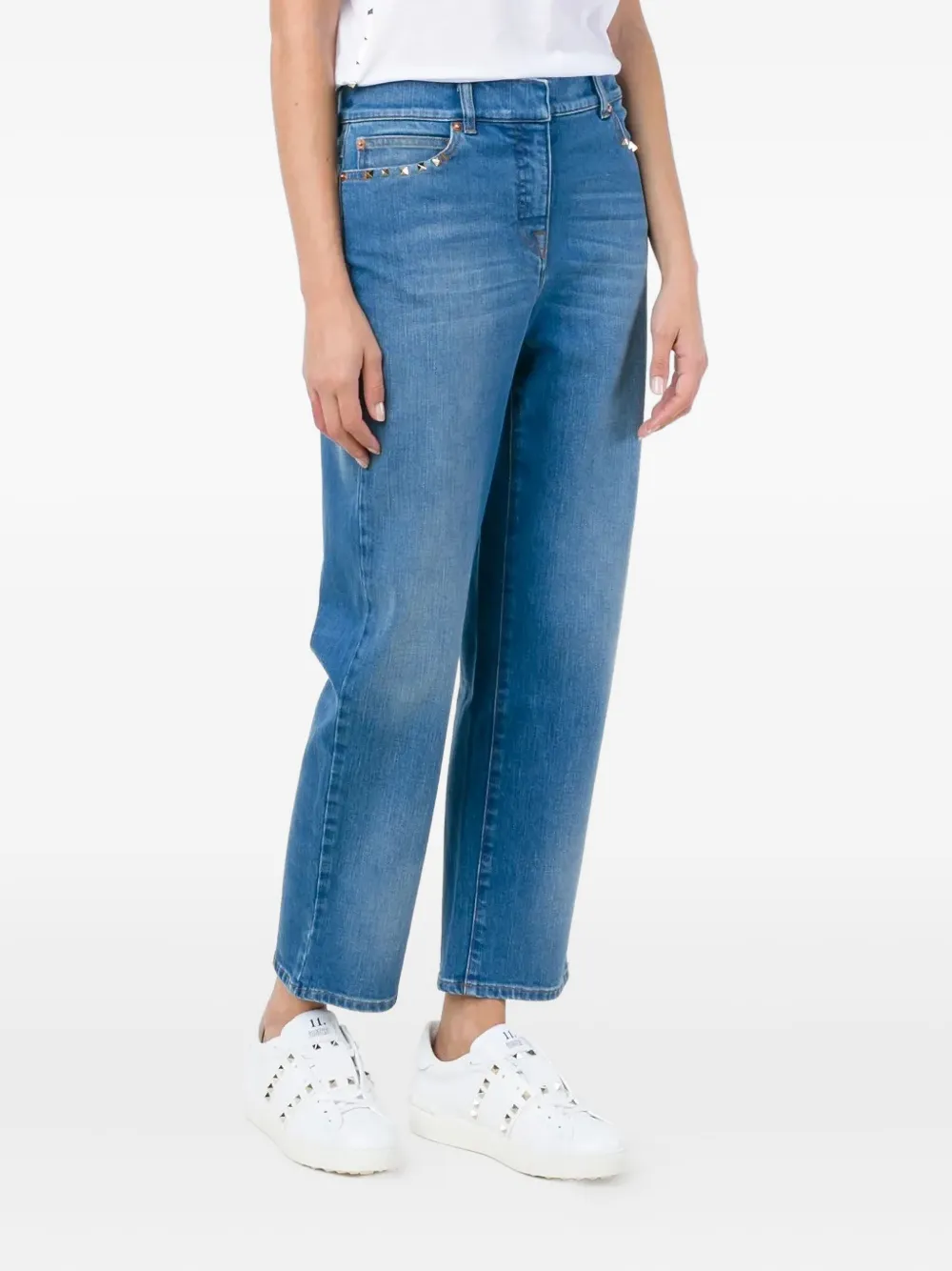  Valentino Garavani Rockstud Jeans   Blau 