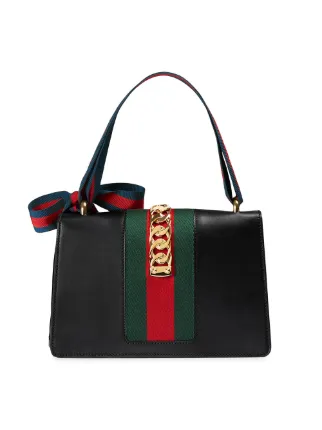 Gucci Sylvie Leather Shoulder Bag 2 590 Online Mobile Gucci Sylvie Leather Shoulder Bag