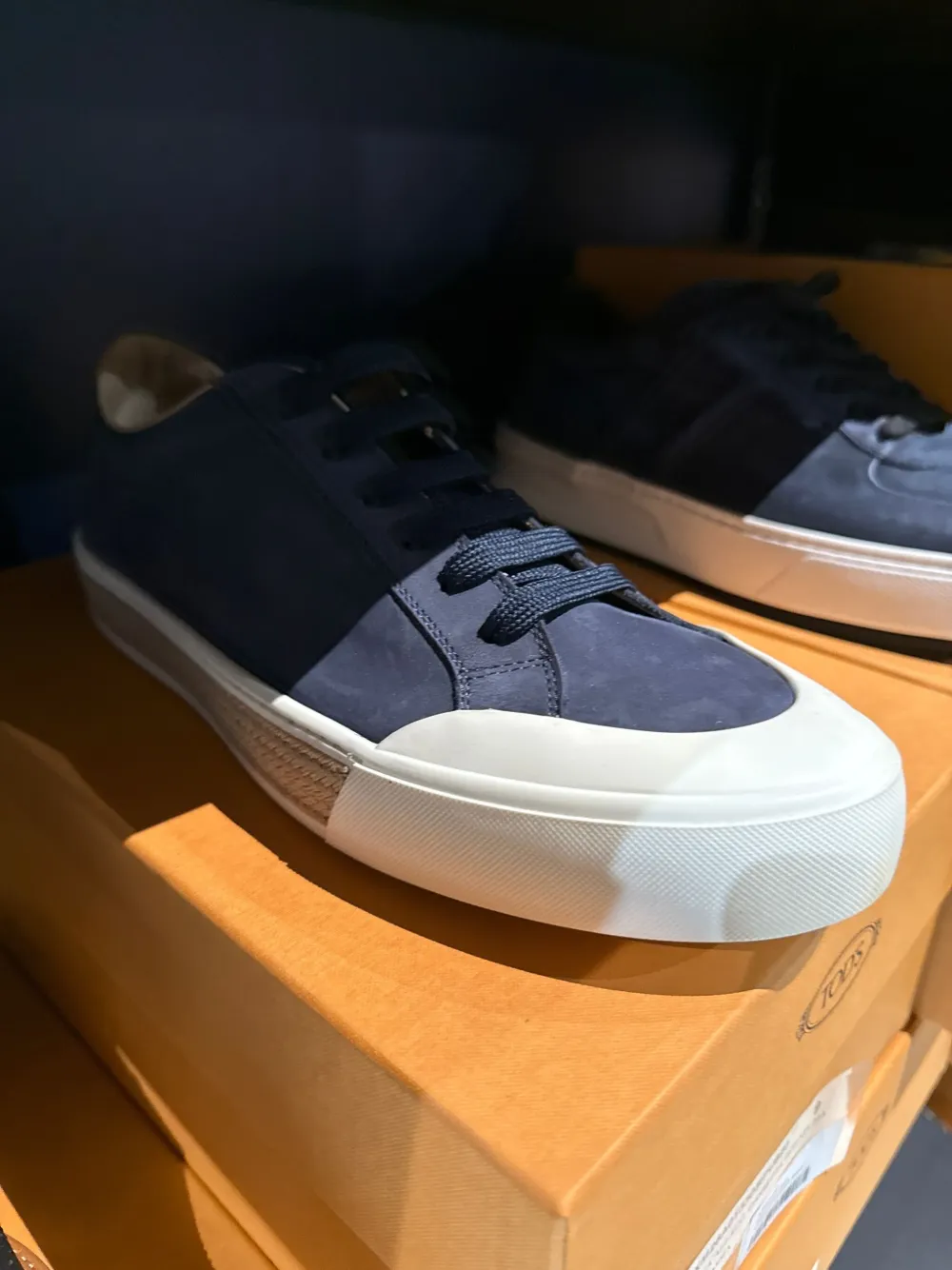 Tod's leather sneakers Blue