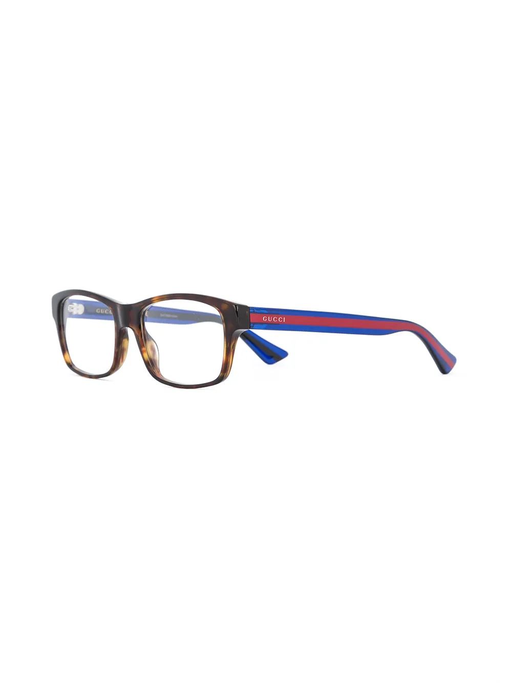 Gucci Eyewear Web arm contrast glasses - Zwart