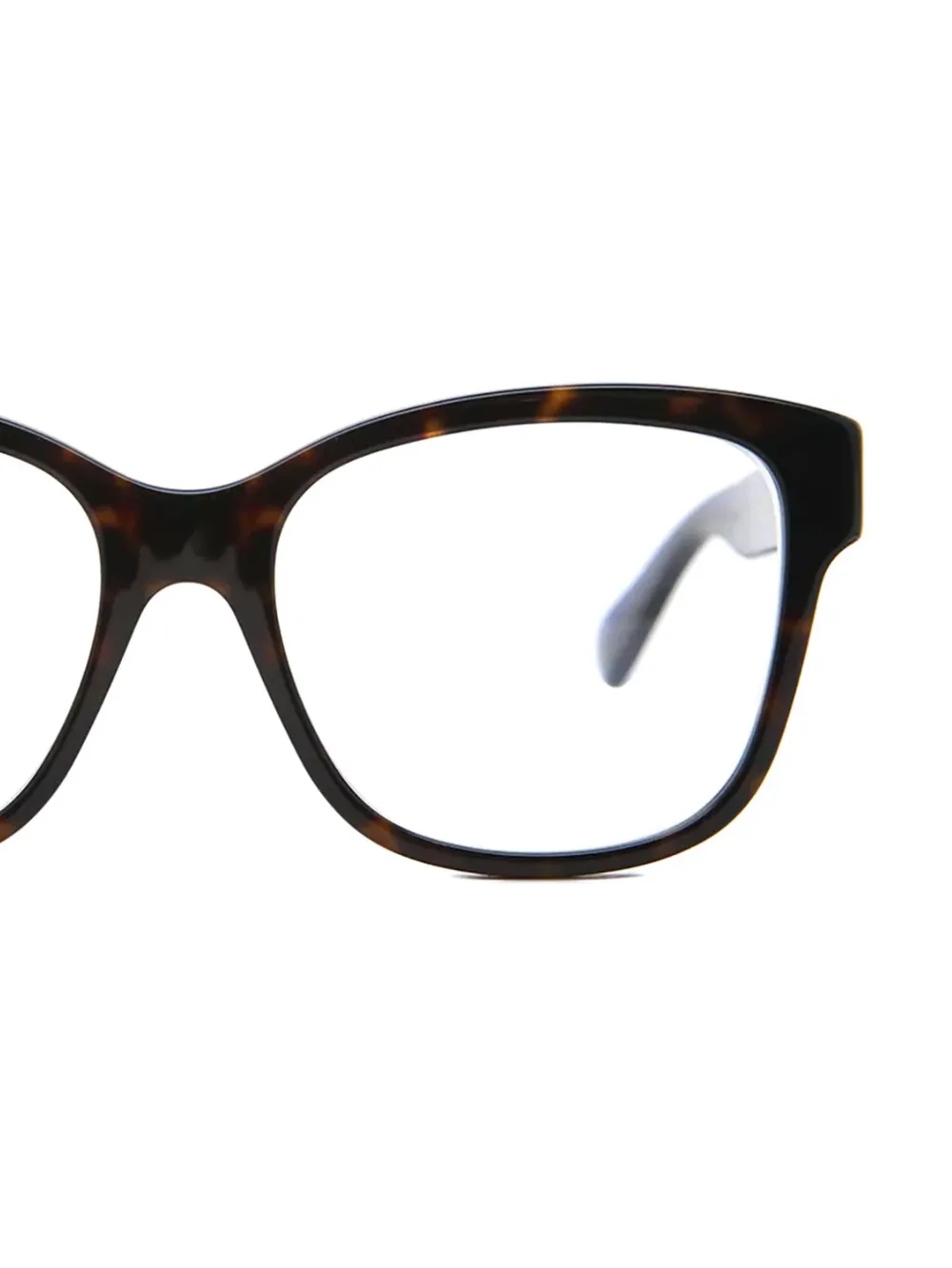 Gucci Eyewear Web arm tortoiseshell bril - Bruin