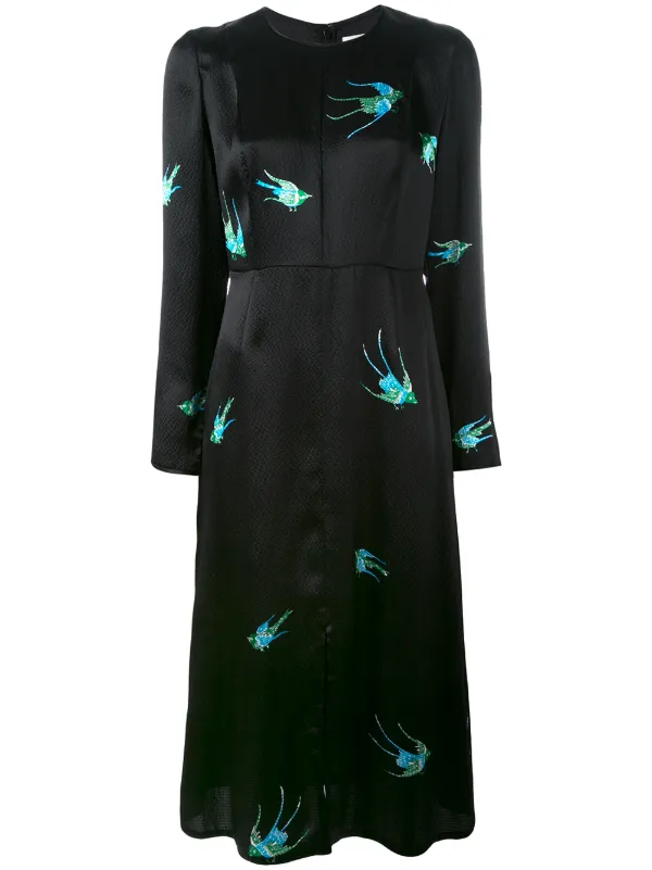 dvf bird dress