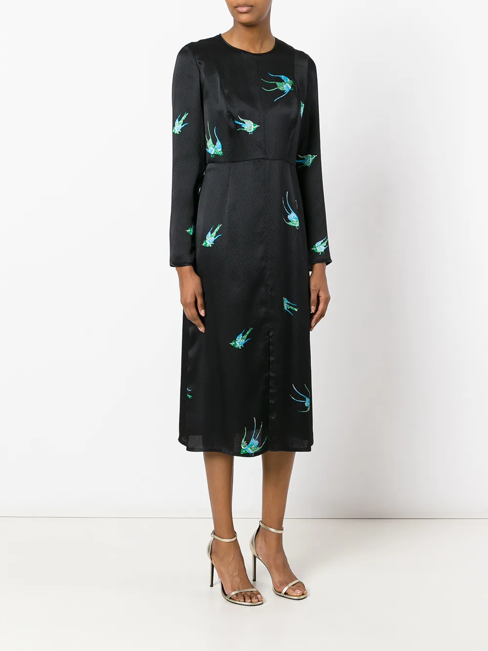 dvf bird dress