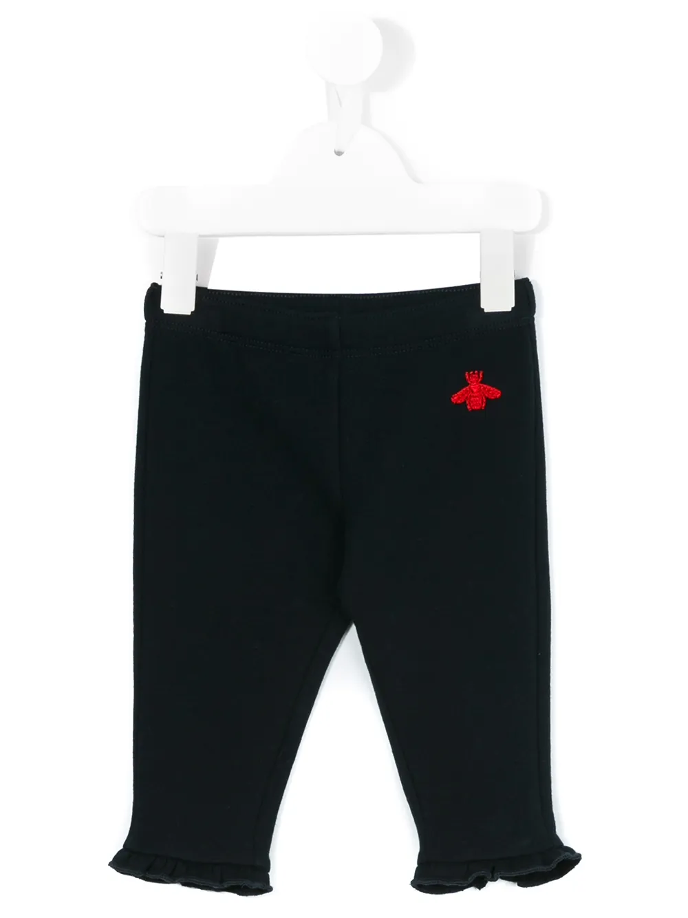 Gucci Bee Embroidered Leggings In Black