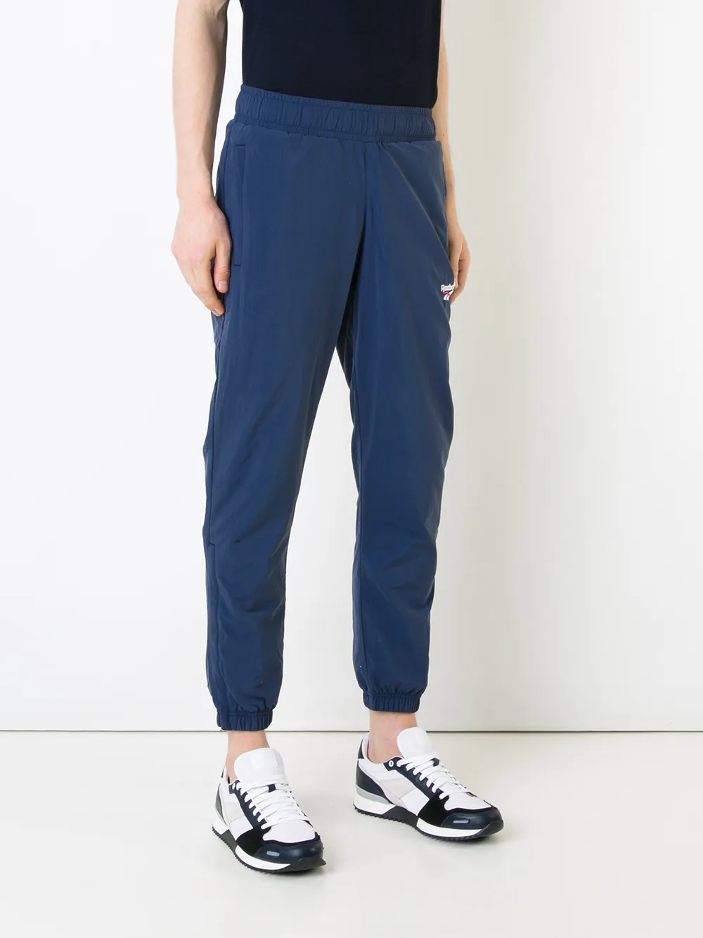  Reebok Jogginghose Mit Logo Print   Blau 