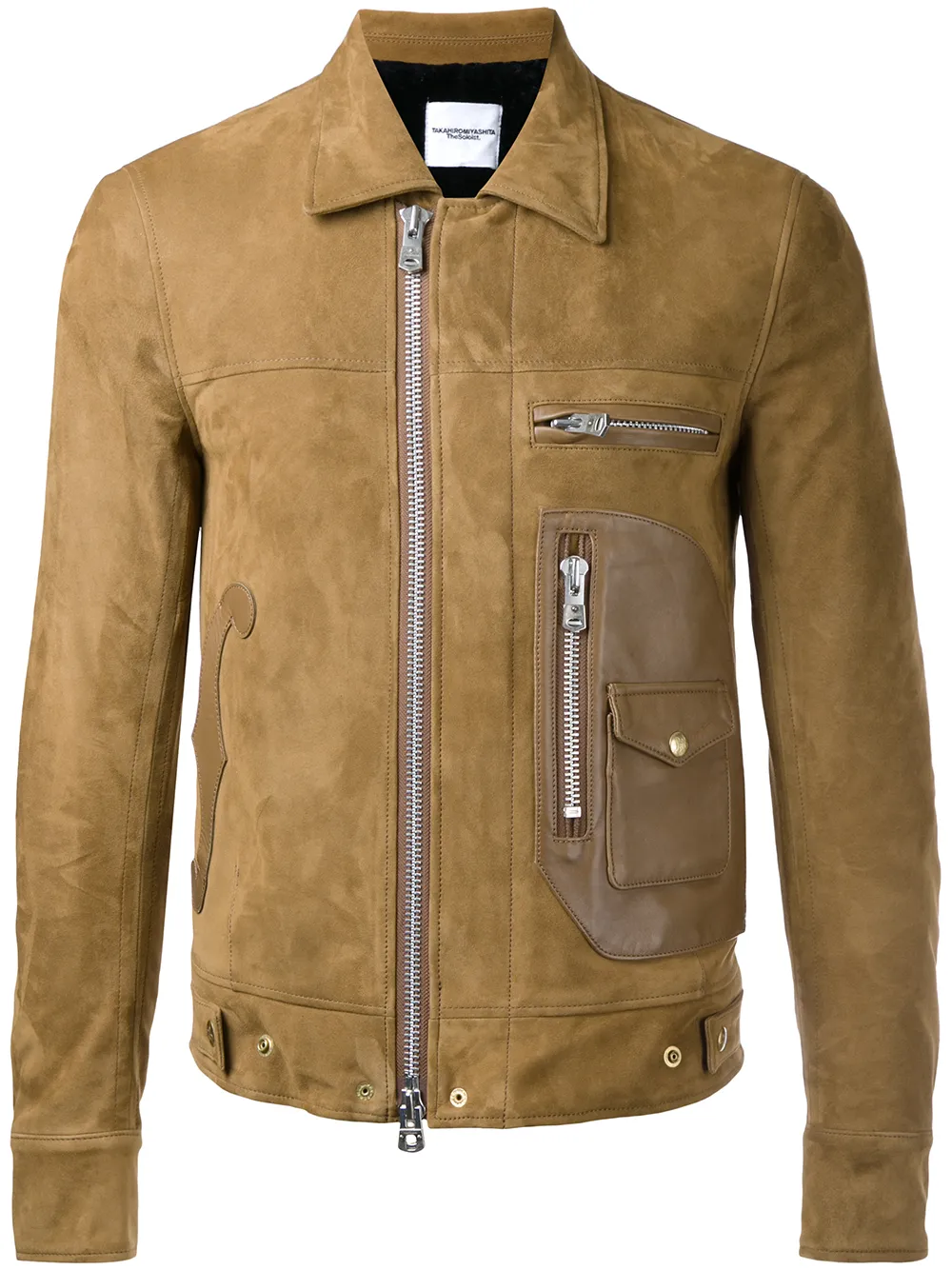 Takahiromiyashita The Soloist zipped jacket | Brown | Image 1