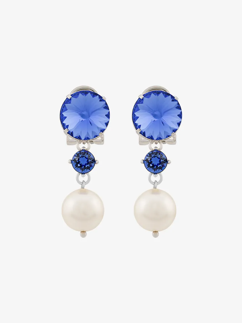 Miu Miu jewel pearl drop earrings