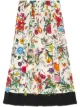 Image 1 of Gucci Flora snake print skirt