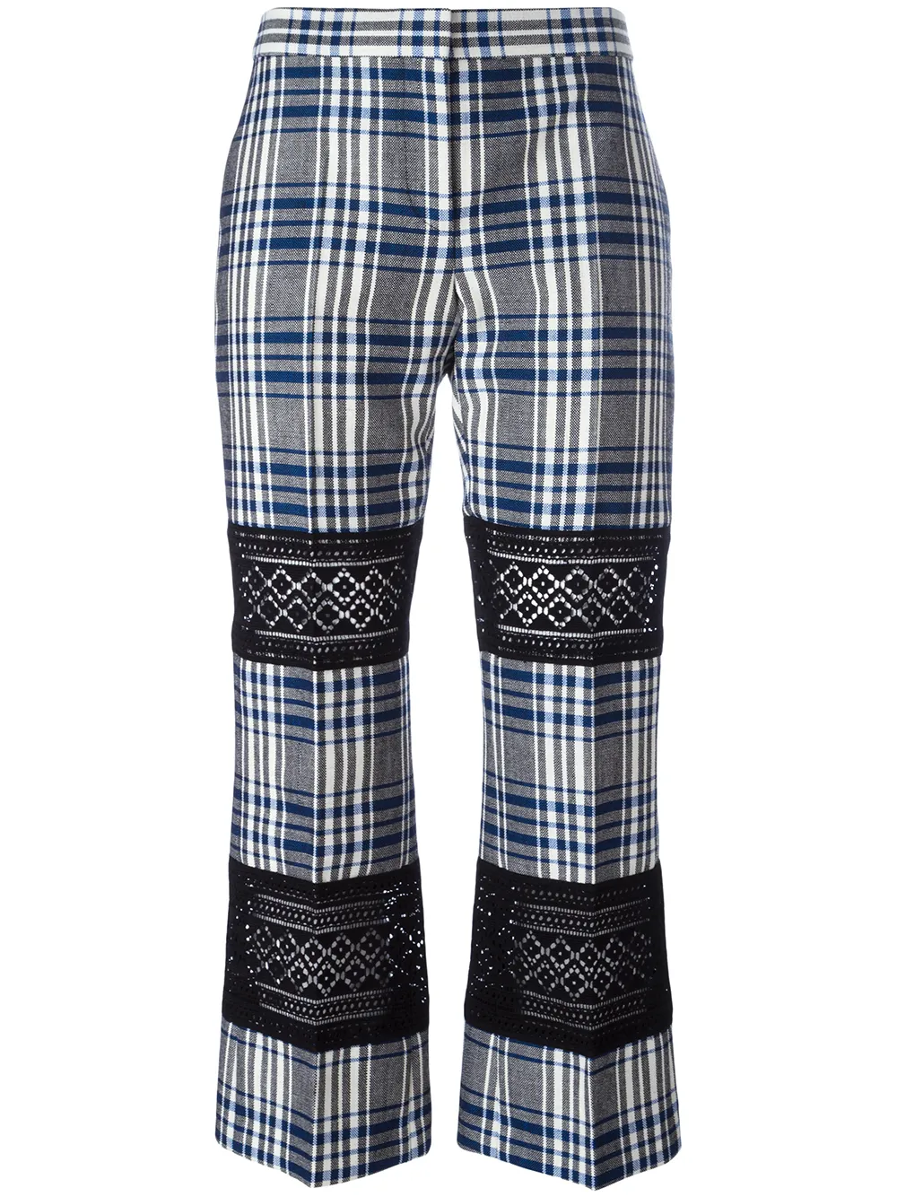 Alexander McQueen Cropped-Hose mit Spitze - Mehrfarbig