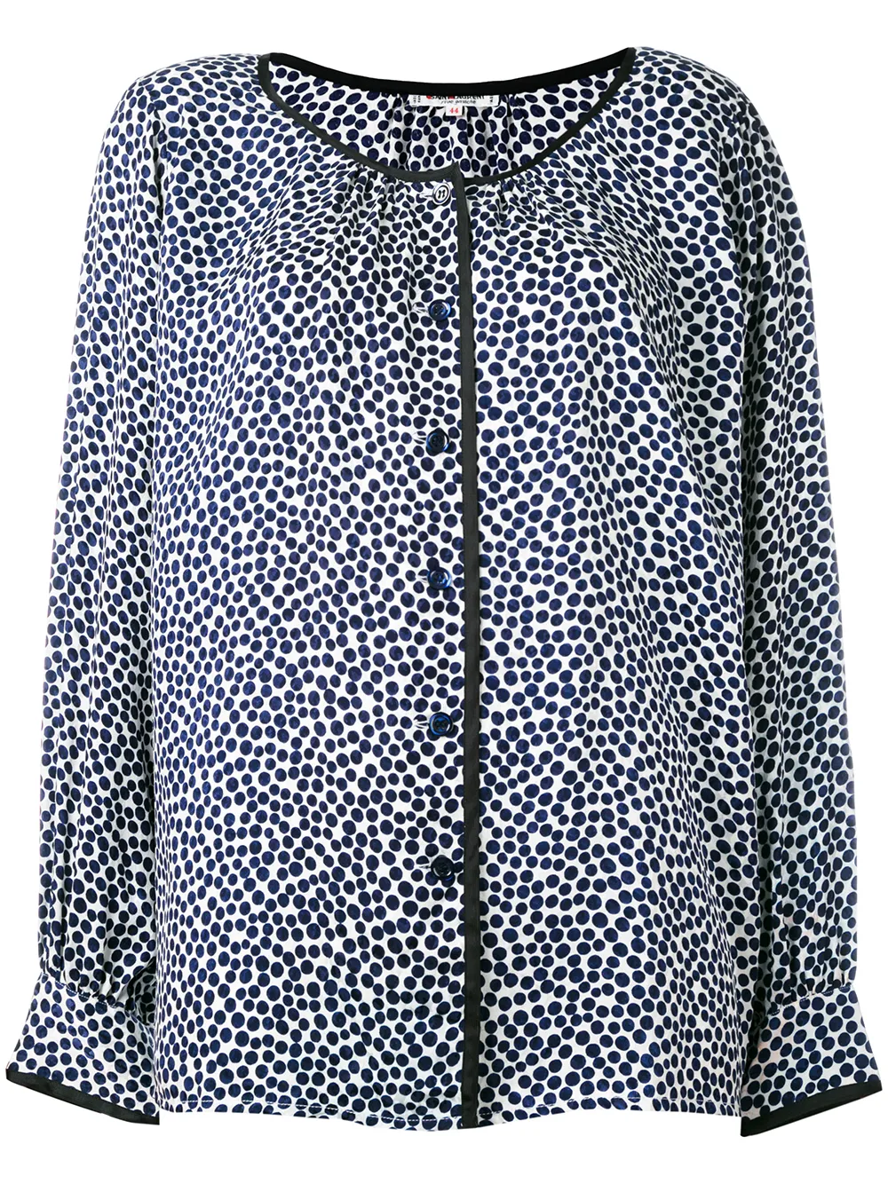 

Yves Saint Laurent Pre-Owned dotted blouse - Azul