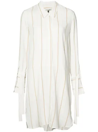 Halston Heritage Striped Shirt Dress Farfetch Halston Heritage Striped Shirt Dress