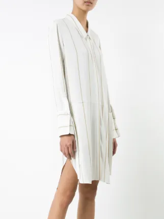 Halston Heritage Striped Shirt Dress Farfetch Halston Heritage Striped Shirt Dress
