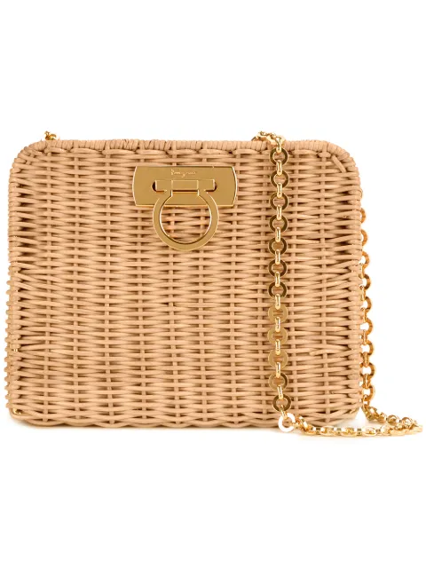 ferragamo wicker handbag