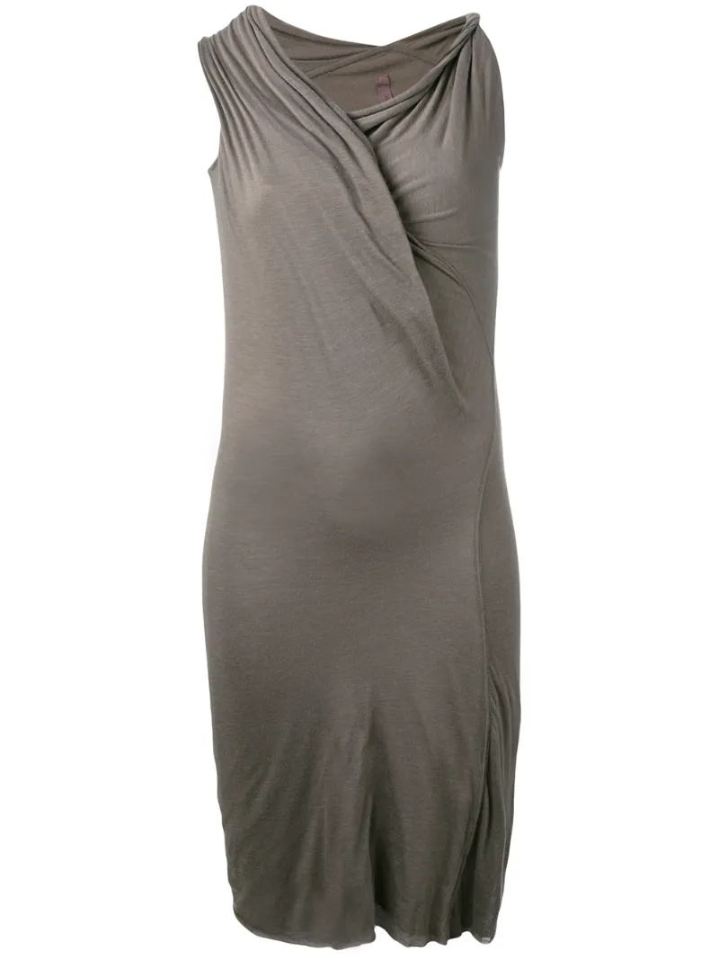 асимметричное драпированное платье  Rick Owens Lilies