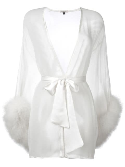 Gilda & Pearl Robe translúcido Diana de seda