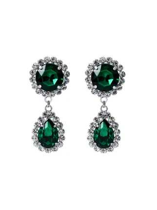 Alessandra Rich Drop Earrings Farfetch Alessandra Rich Drop Earrings