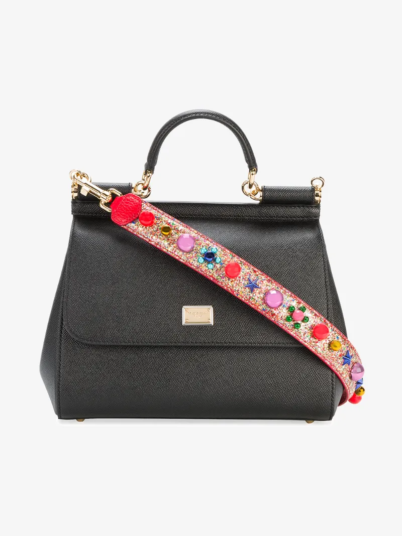 Dolce & Gabbana glitter bag strap