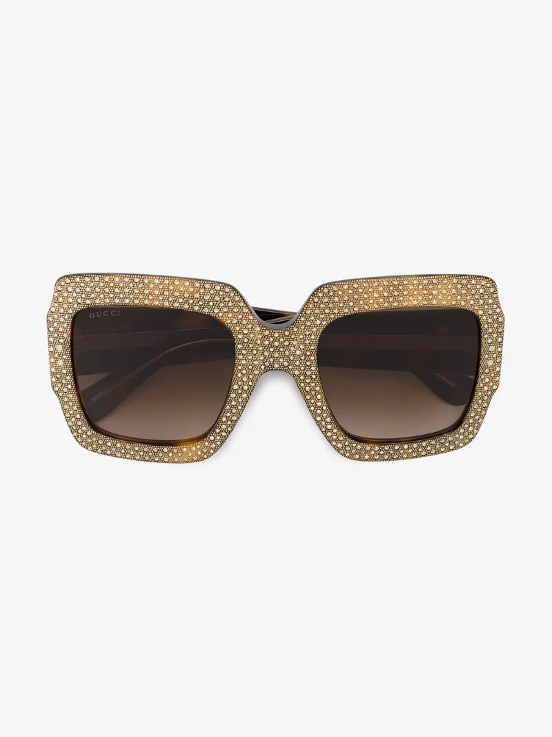 Gucci Eyewear rhinestone embellished sunglasses