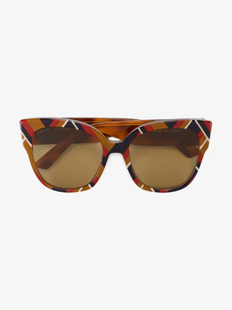 Gucci Eyewear chevron square-frame sunglasses