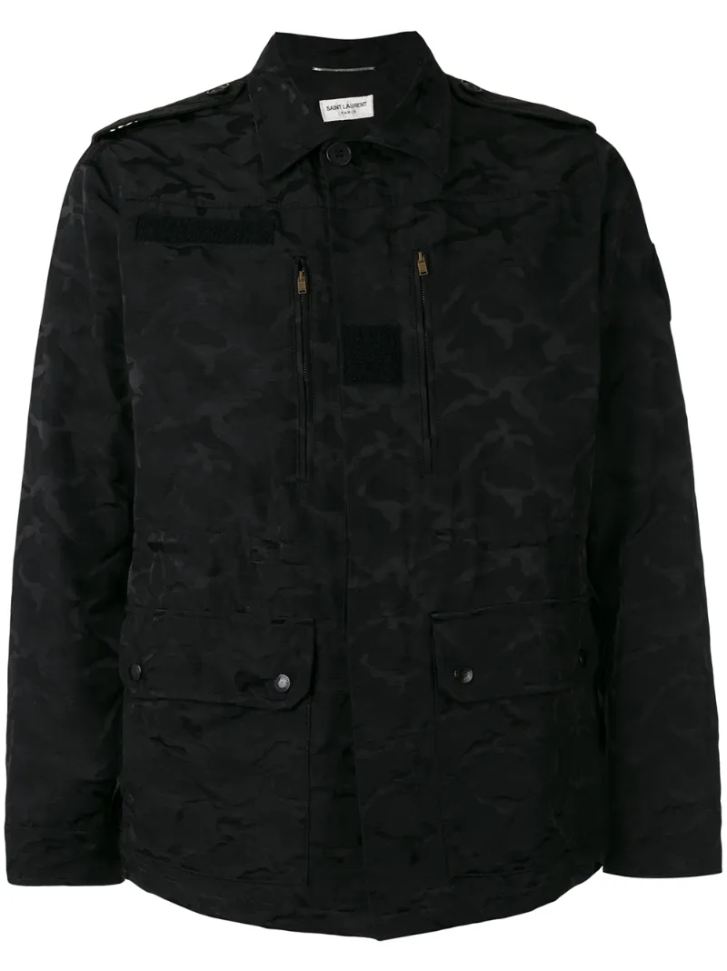 камуфляжная куртка Saint Laurent