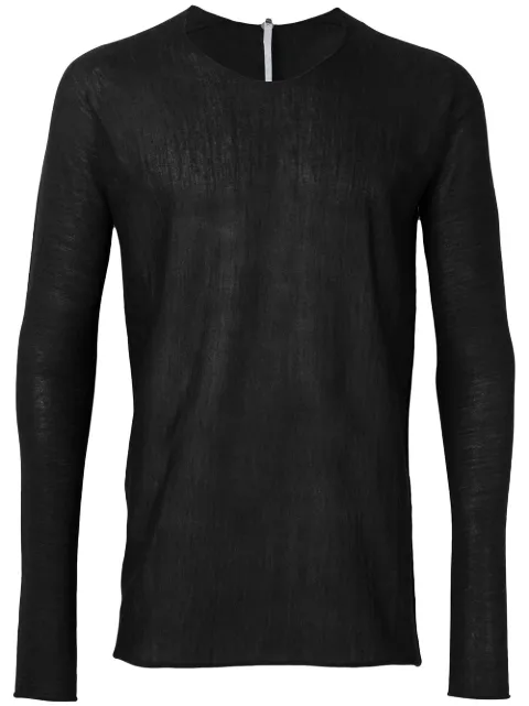 LABEL UNDER CONSTRUCTION ARCHED RAW EDGE JUMPER