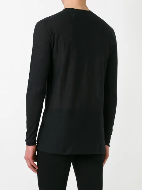 LABEL UNDER CONSTRUCTION ARCHED RAW EDGE JUMPER