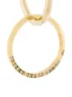 Lara Melchior 24kt gold embellished double hoop earring
