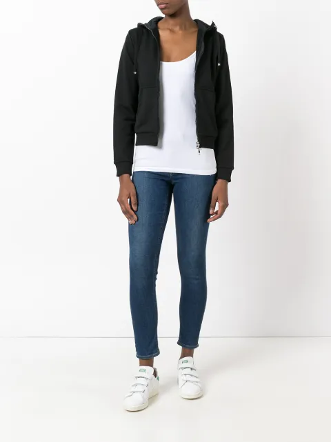 MONCLER MONCLER ZIPPED HOODIE - BLACK